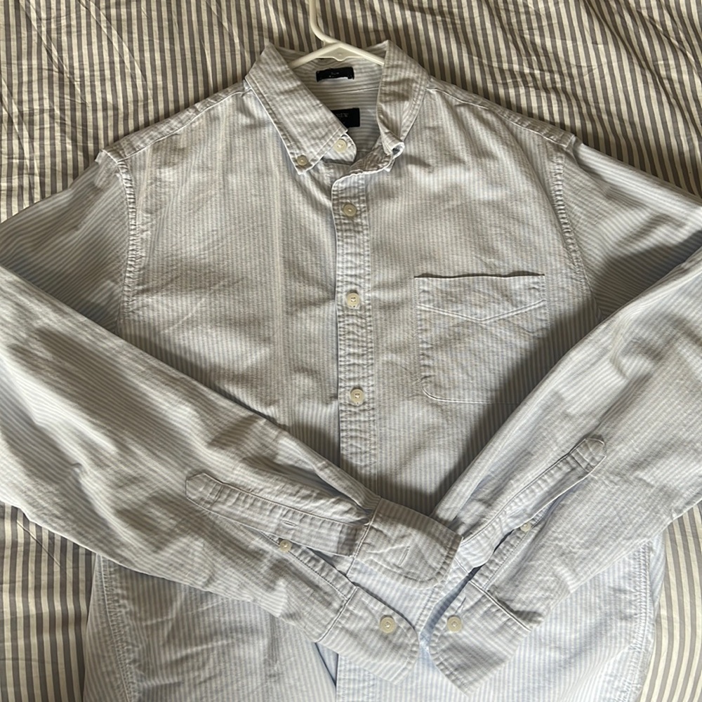 J Crew Slim Fit Oxford Button Down - Sz M